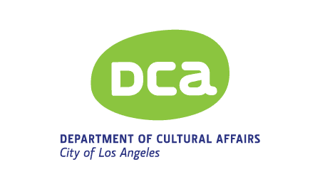 funder 5 dca Wild Up Dca Logo Green Oval with White 'dca' and Blue Text 'department of Cultural Affairs City of Los Angeles' Beneath It